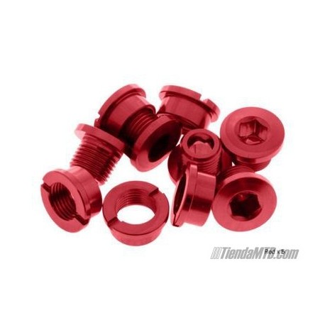 Short aluminium chainring bolts color