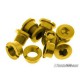 Short aluminium chainring bolts color