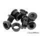 Short aluminium chainring bolts color