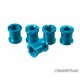 Long aluminium chainring bolts blue color