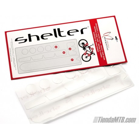 Shelter bike frame protection transparent self adhesive