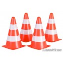 4 orange cone set