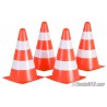 4 orange cone set