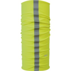 Braga para cuello P.A.C. Reflector de microfibra amarillo neon