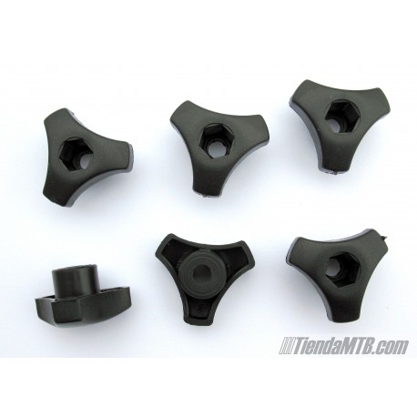 Cabeza para apriete manual de tornillos hexagonales de 6mm (6uds)