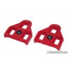 Replacement Xpedo cleats for Look pedals 9º Red