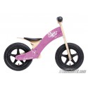 Bici aprendizaje Rebel Kidz 12" Madera, mariposa rosa