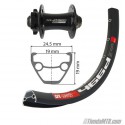 Front Wheel 27.5 XLC 15mm axle DTSwiss rim