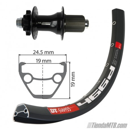 Front Wheel 27.5 XLC 15mm axle DTSwiss rim