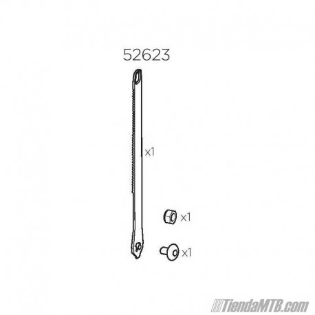 Cinta repuesto para Thule VeloCompact 924, 925, 926, 927. Ref. 52623