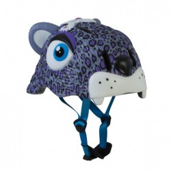 Kids helmet Crazy Safety Leopard Purple