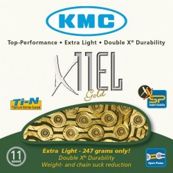 Cadena KMC X-11-EL-Oro reforzada 11v dorada