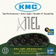 Cadena KMC X-11-EL-Black reforzada 11v negra