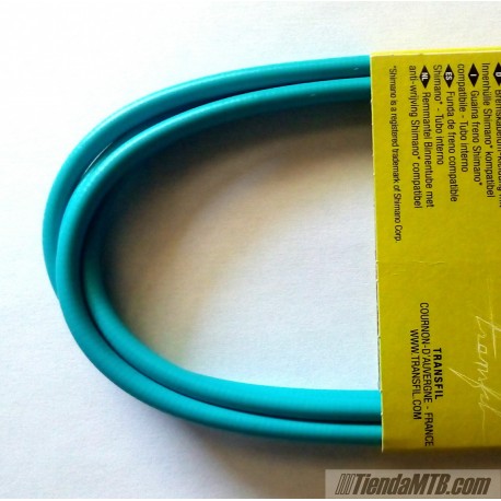 Light blue torquoise Outer Casing for Gear Cables with teflon 2 meter
