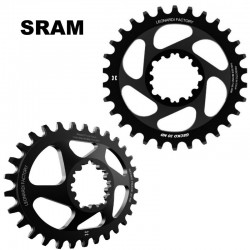 MTB spiderless chainring for Leonardi Gecko for SRAM 11spd 12spd Eagle Round or Oval