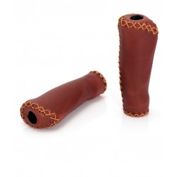 XLC Bar Grips GR-G11 brown leather look 135/92mm