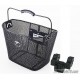 Front basket City Express-Klick 33.5x25x26 cm, silver, close mesh