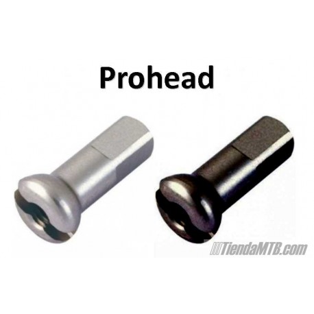 8 spoke nipples DT Prohead silver or black