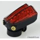LED rear light with laser lines