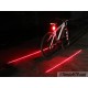 Luz trasera LED con laser de carril