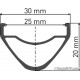 Llanta DT Swiss XM 421 25mm TLR 29 pulgadas