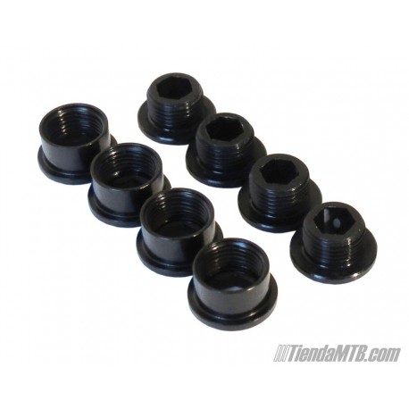 Aluminium chainring bolts black color 5mm