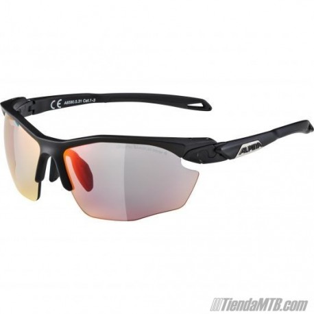 Alpina TWIST FIVE HR Photochromic sunglasses Cat 1-3 Black