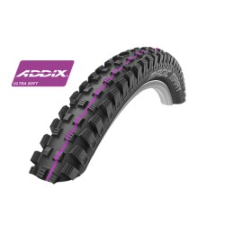 Cubierta Schwalbe Magic Mary 27.5x2.60 DH Ultra Soft rigida (linea morada)