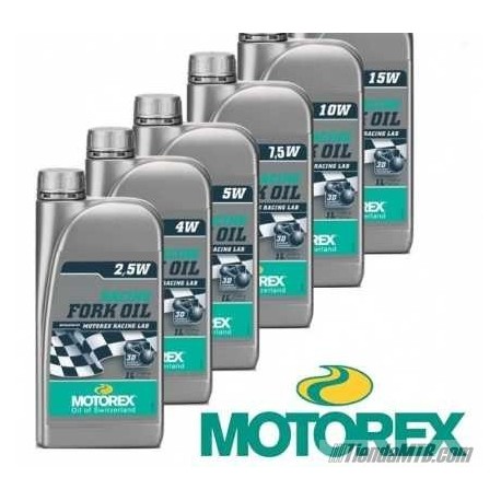 Aceite para horquilla MOTOREX Racing 1 litro 2.5W/5W/7.5W/10W/15W