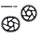 Monoplato para bielas Shimano XTR, XT y SLX de 12V Leonardi Gecko Redondo u Ovalado