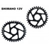 Monoplato para bielas Shimano XTR, XT y SLX de 12V Leonardi Gecko Redondo u Ovalado