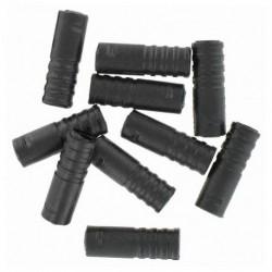 Black plastic gear outer casing caps 10u.