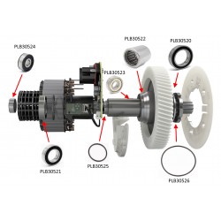 Bosch 3 ebike motor bearings (BDU3XX)