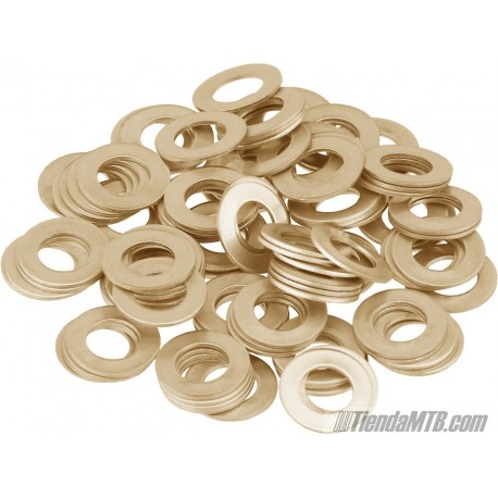 Spoke head washers in the hub