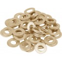 Spoke head washers in the hub