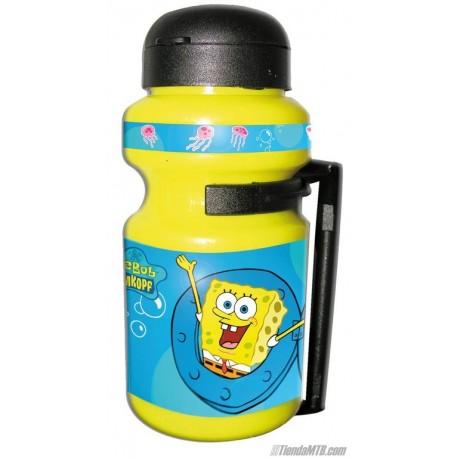 Sponge Bob 300ml bottle with bike cage.