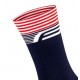 Calcetines de ciclismo Force Streak Azul-Rojo