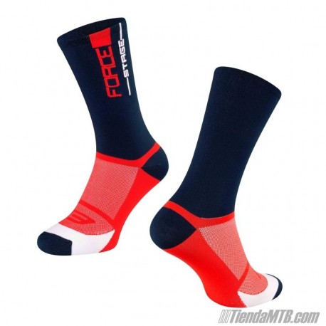 Force Stage cycling socks Black-Red