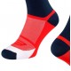 Calcetines de ciclismo Force Stage Negro-Rojo