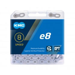 Cadena para ebikes de 8 velocidades KMC e8 EPT anticorrosion 122 eslabones