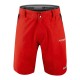 FORCE Enduro shorts with GEL padding Red