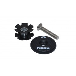 Carbon headset top cap with spider