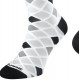 Calcetines de ciclismo Force Square Negro-Blanco