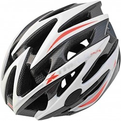 Casco TKX Xtreme Airlite blanco, rojo y carbono