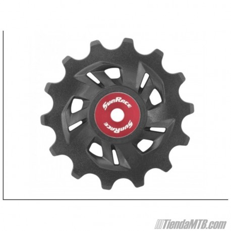 Roldana de plastico Sunrace de 12 o 14 dientes