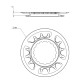 Plato para motor Bosch con offset Boost 3mm 5mm 8.65mm