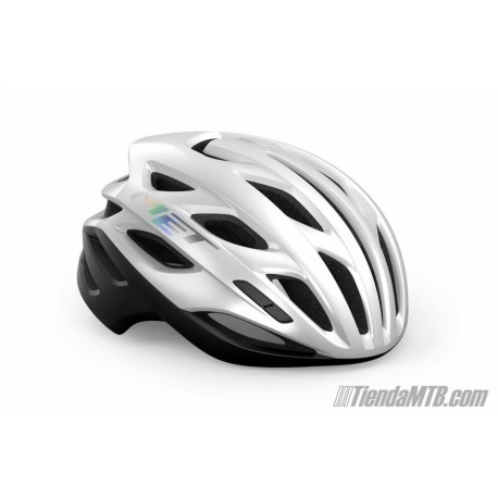 MET Estro MIPS helmet white holographic