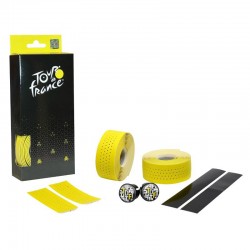Cinta de manillar perforada Tour de France Amarilla