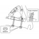 Flatmount rear adapter for 160mm discs