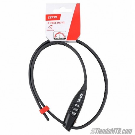 Candado de combinacion Zefal K-TRAZ ZIP3 XL 70cm